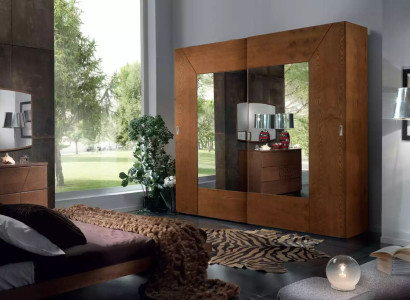 Bedroom Wardrobe Wood Wardrobe Modern brown Clothes cupboards